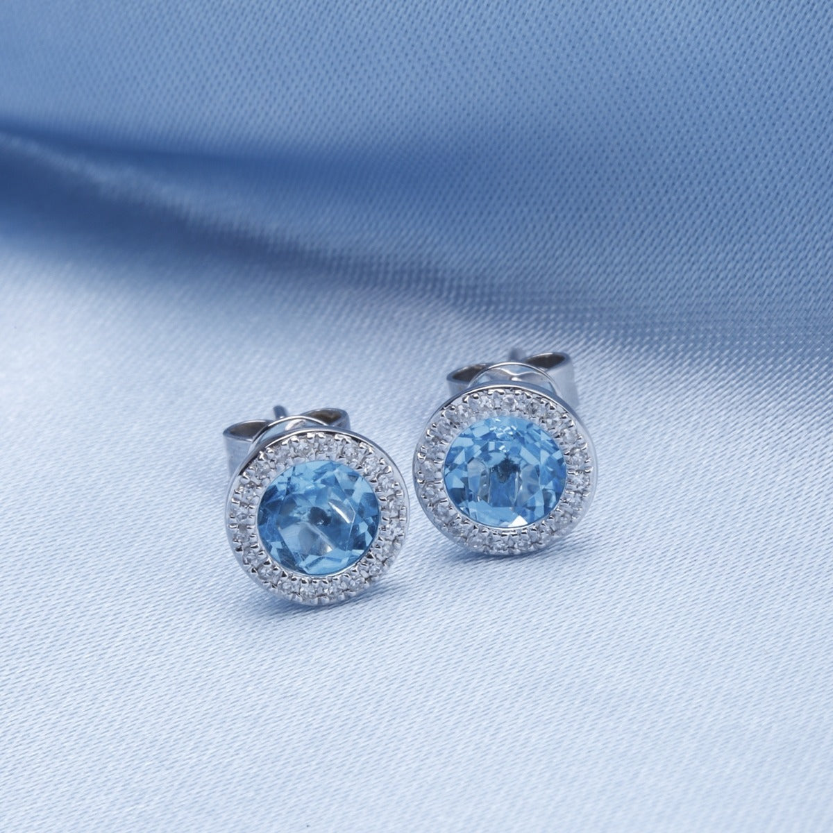 14K Yellow Gold Green Amethyst & Diamond Halo Martini Stud Earrings for Women - Perfect for Parties, Weddings & Special Occasions