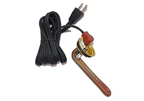 Kat's 30702 Freeze Plug Diesel Heater - 12V Engine Block Heater for Trucks & Heavy Equipment - Cold Weather Engine Warm-Up Solution