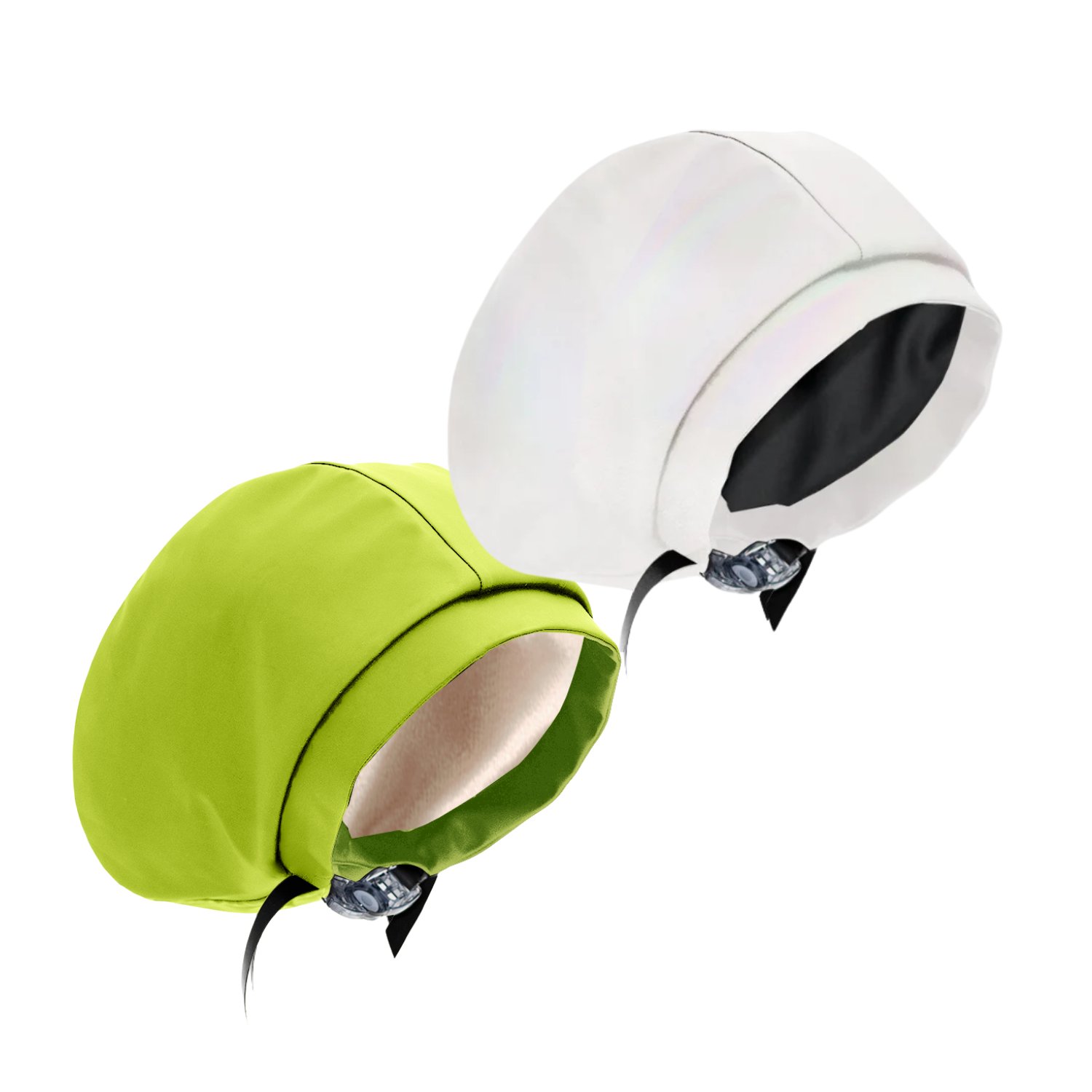 Waterproof Adjustable Kids Swim Cap with Satin Lining - Hairbrella (2 Pack) for Swimming Lessons, Beach Trips & Pool Protection