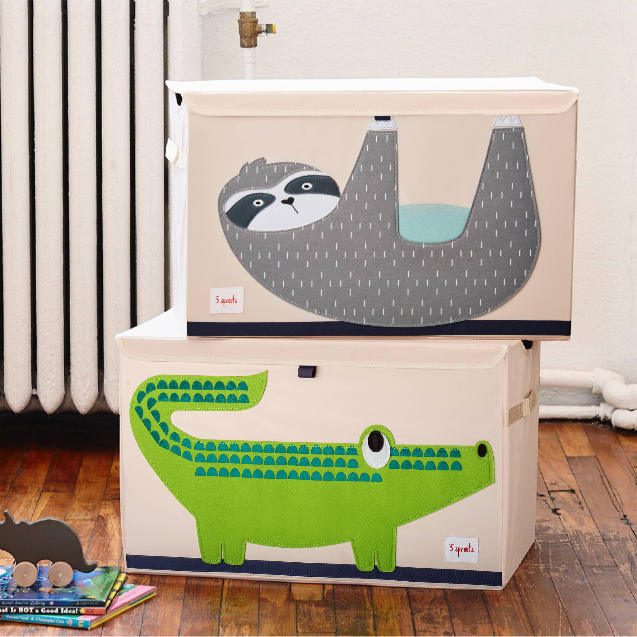 Durable Crocodile-Shaped Toy Storage Box for Kids - Organize Toys, Books & Nursery Decor - Perfect for Bedroom, Playroom & Daycare