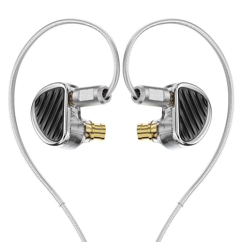 TRN Jaws 3DD 4BA 1 Planar Driver HiFi Wired In-Ear Monitor Earphones - Professional Studio Monitoring, Gaming & Audiophile Listening Experience