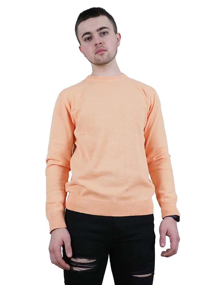 Enzo Moretti Men's 100% Cotton Classic Fit Crew Neck Knit Sweater | Soft & Breathable Winter Pullover | Perfect for Casual Wear, Office & Holiday Outfits