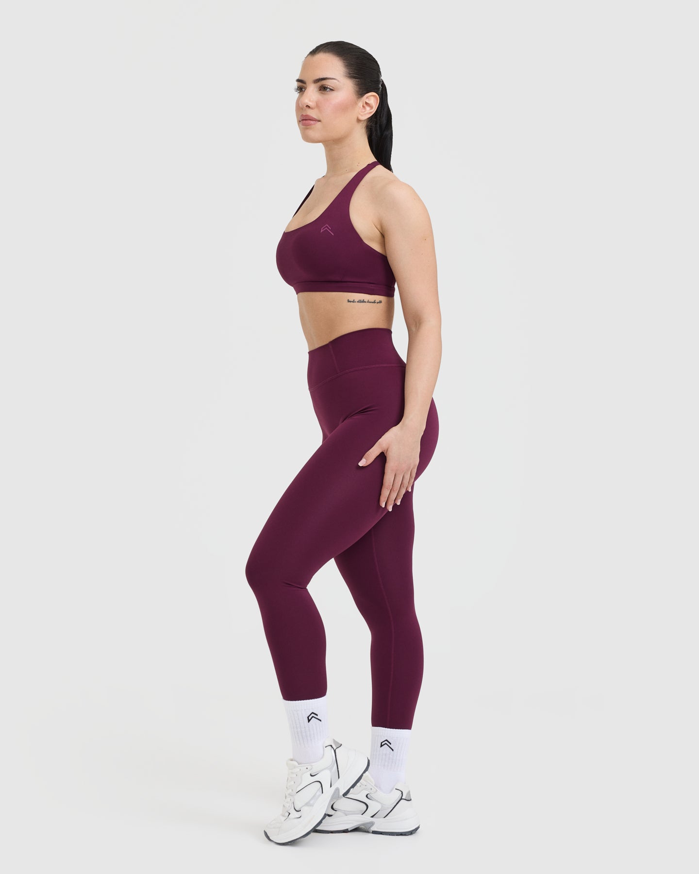 Timeless Square Neck Sports Bra for Women - High Support Workout Top for Yoga, Running & Gym | Ripe Fig - Perfect for Active Lifestyles & Fitness Enthusiasts
