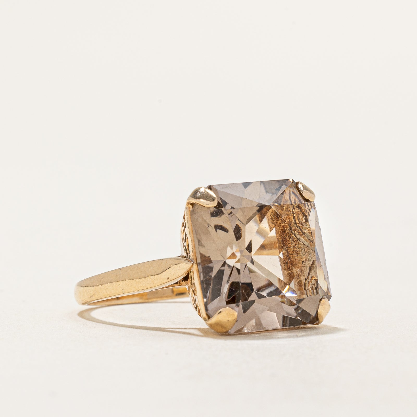 10.00ct Elegant Quartz Cocktail Ring - Size 6.75 | Women's Fashion Jewelry for Parties, Weddings & Special Occasions