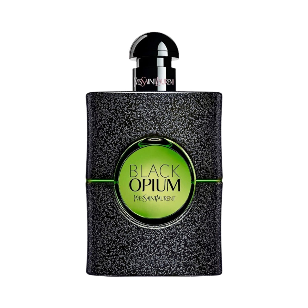 Black Opium Illicit Green Eau de Parfum 75ml - Floral Vanilla Perfume for Women, Long-Lasting Fragrance, Luxury Scent for Night Out & Special Occasions