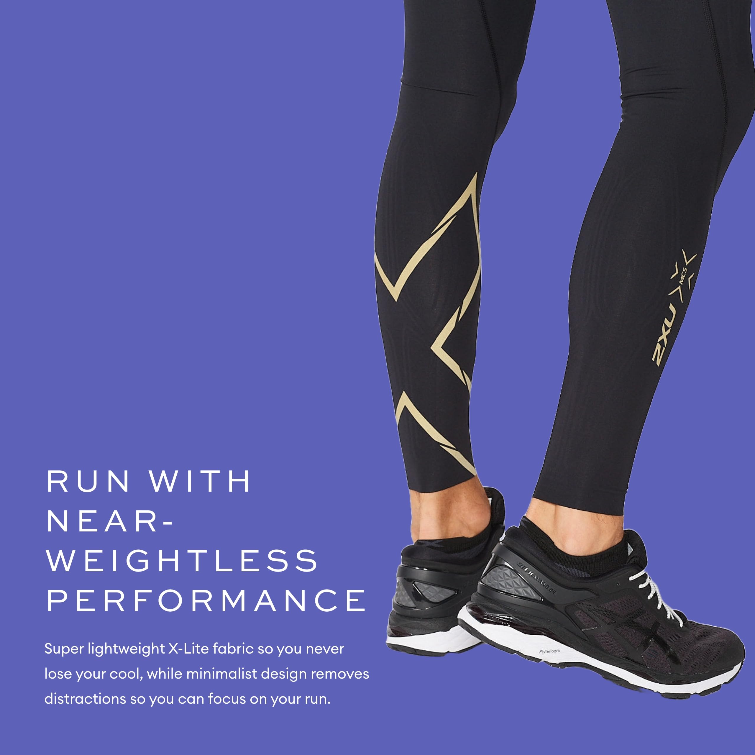 2XU Men's Light Speed Compression Tights - Breathable Running Tights with Muscle Support for Marathon Training & Gym Workouts - Enhanced Performance & Recovery for Athletes