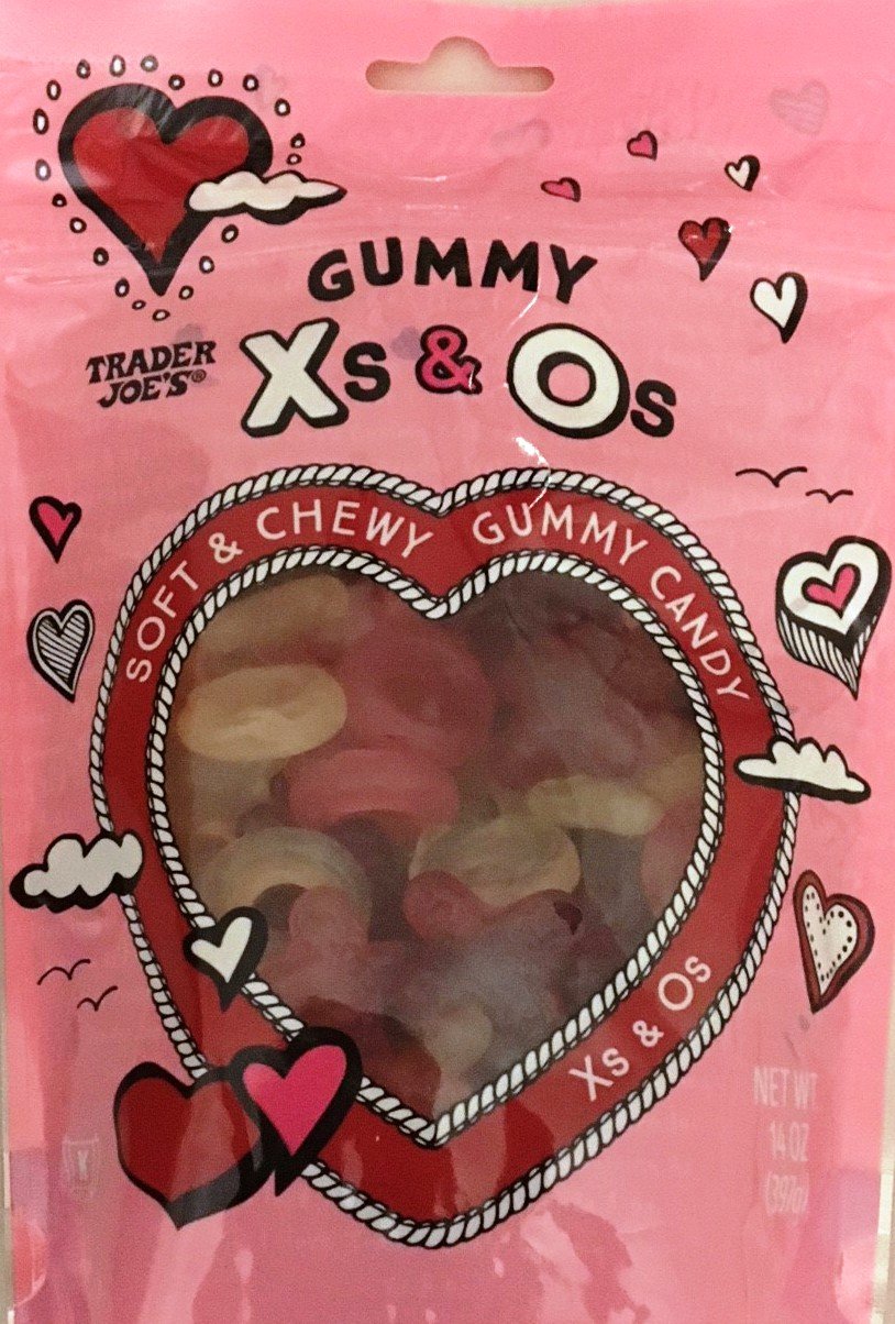 Trader Joe's Soft & Chewy X's & O's Gummy Candy - 5oz Bag (Pack of 1) | Valentine's Day Treats, Party Favors, Movie Night Snacks