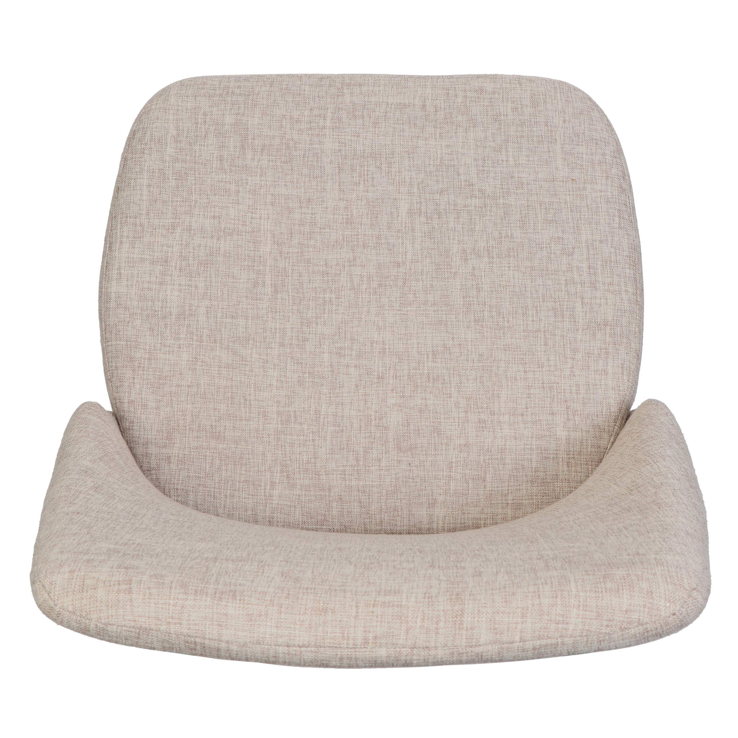 Christopher Knight Home Marlee Mid-Century Modern Fabric Dining Chairs Set of 2 - Dark Walnut Wood Legs, Wheat Upholstery - Perfect for Kitchen, Dining Room & Breakfast Nook