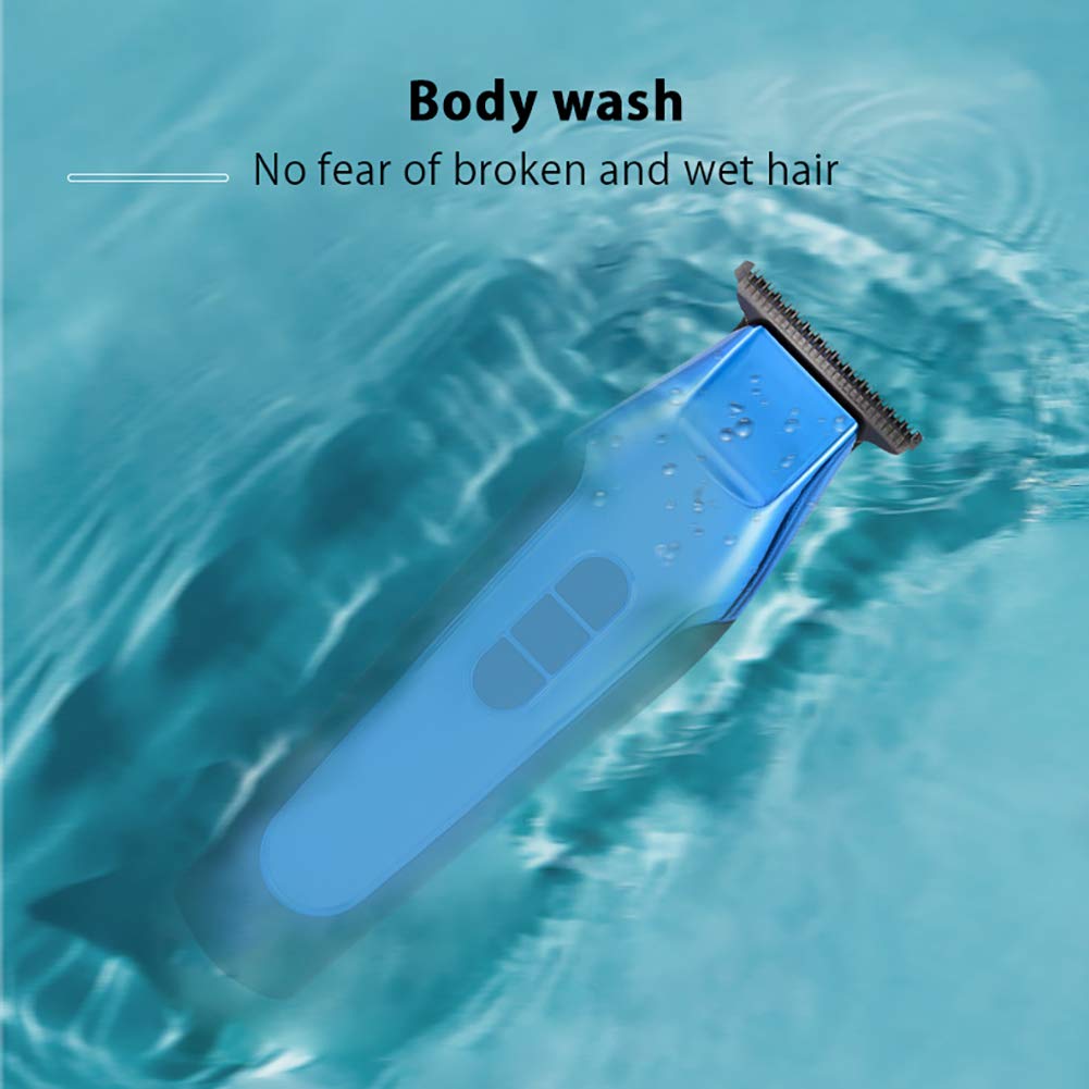 Professional Electric Hair Clipper & Beard Trimmer Set - USB Rechargeable, Full-Body Waterproof, Triple Power for Men's Grooming, Body Hair Trimming & Family Use - Perfect for Home, Travel & Salon Styling (Red)