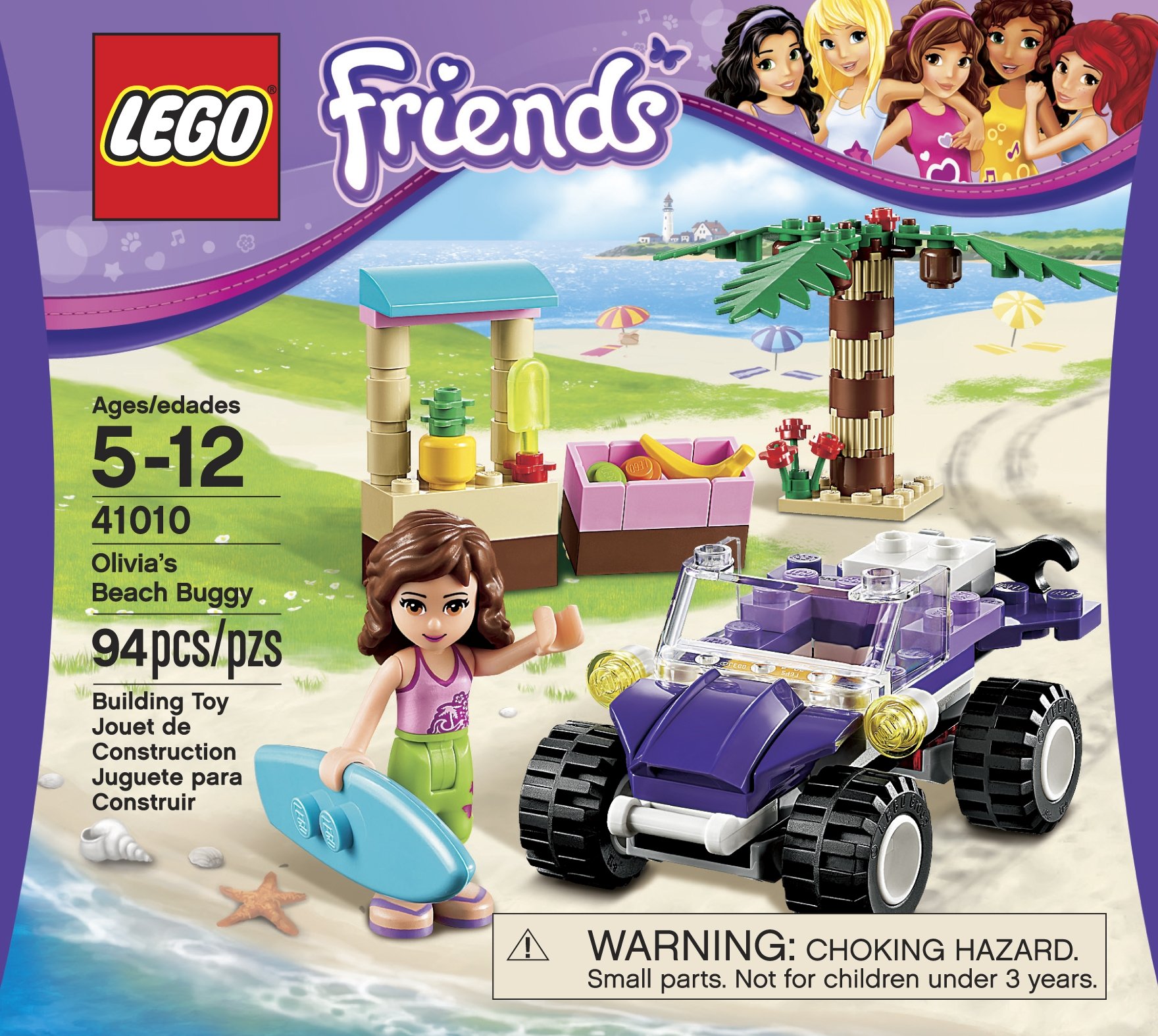 LEGO Friends Olivia's Beach Buggy Toy Car Building Set - Creative Beach Adventure Playset for Kids, Perfect for Summer Fun & Outdoor Play