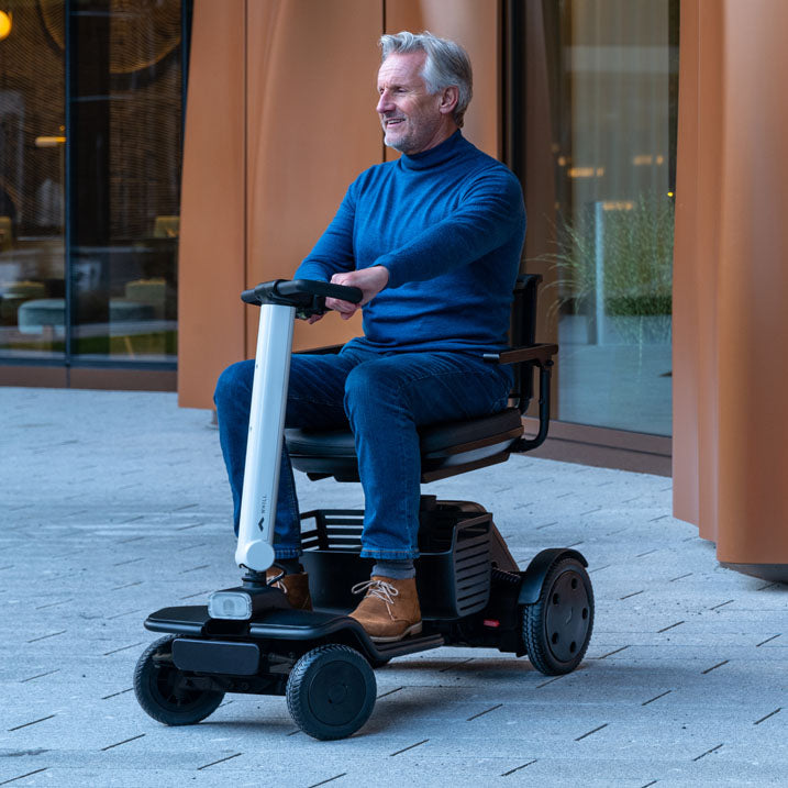WHILL Model R 4 Wheel Mobility Scooter - Lightweight Electric Wheelchair for Adults & Seniors - Indoor/Outdoor Use for Shopping, Travel & Daily Activities