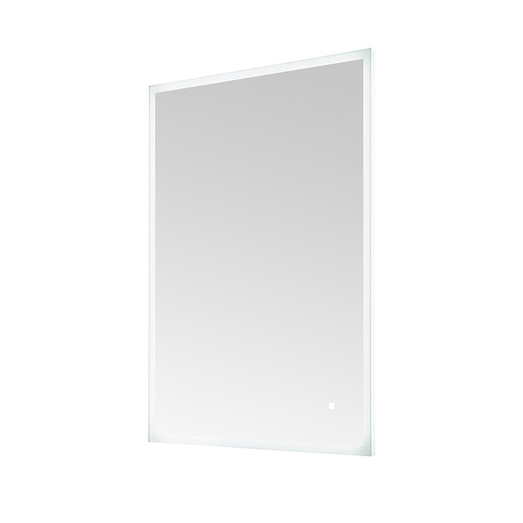 Aquadom Edge 20x32 Inch LED Lighted Bathroom Mirror with Anti-Fog - Modern Vanity Mirror for Makeup, Shaving & Home Decor (Bathroom, Bedroom, Dressing Room)