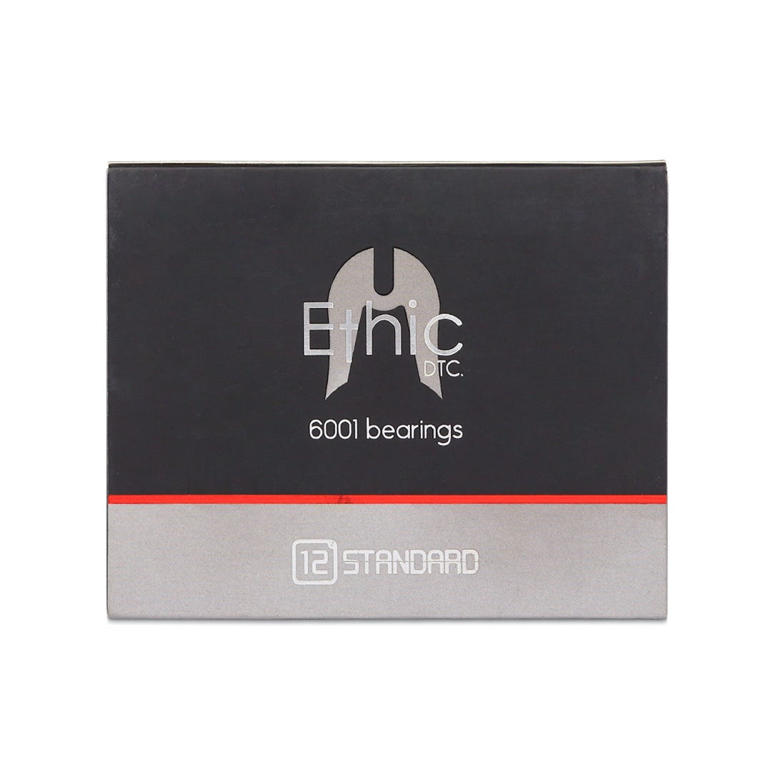 High-Quality Ethic 12 STD Bearings - Durable Skateboard Bearings for Smooth Riding - Perfect for Street Skating, Longboarding & Skatepark Tricks