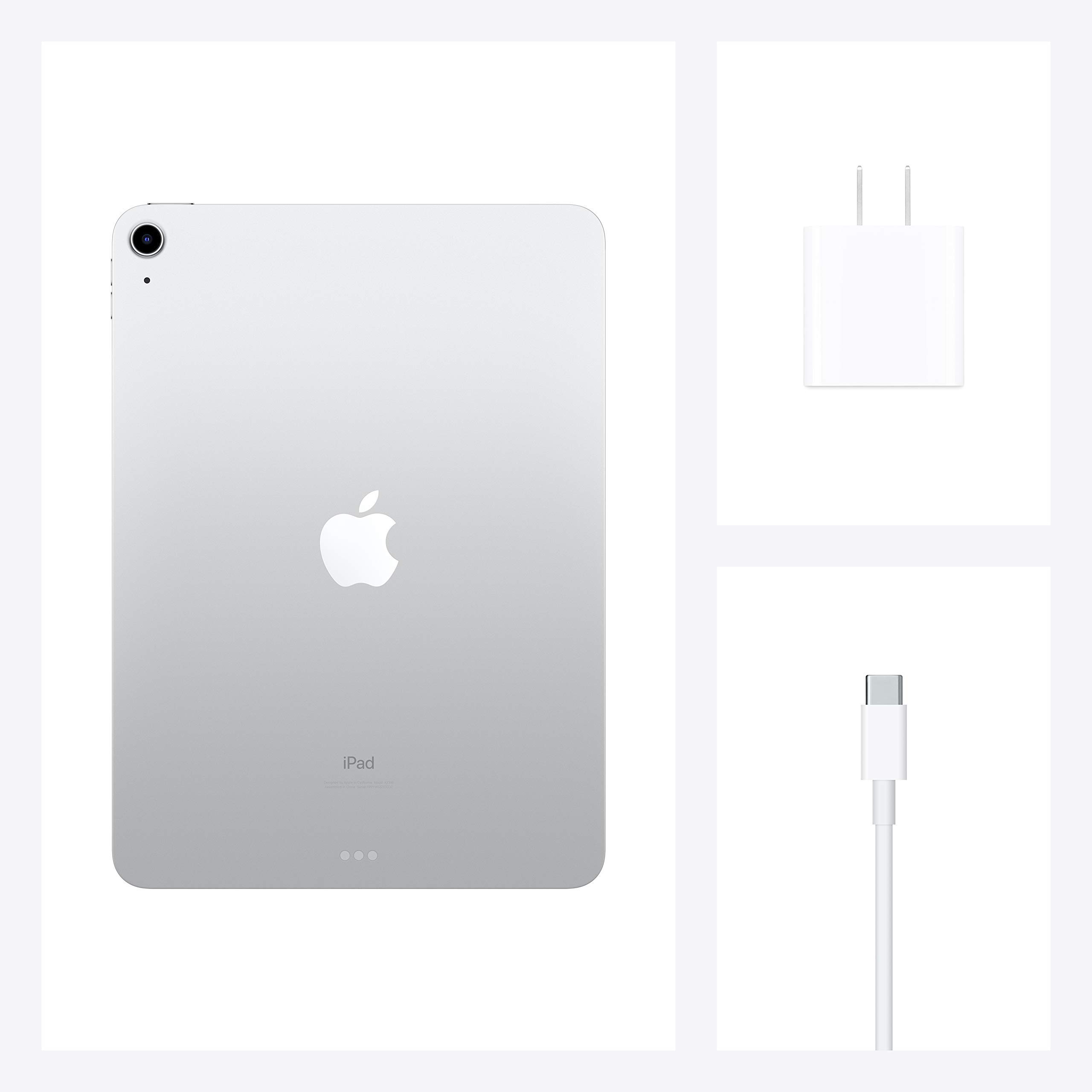 Apple iPad Air 4 (4th Generation) 64GB WiFi - Silver (Renewed Premium) - Perfect for Work, Study & Entertainment