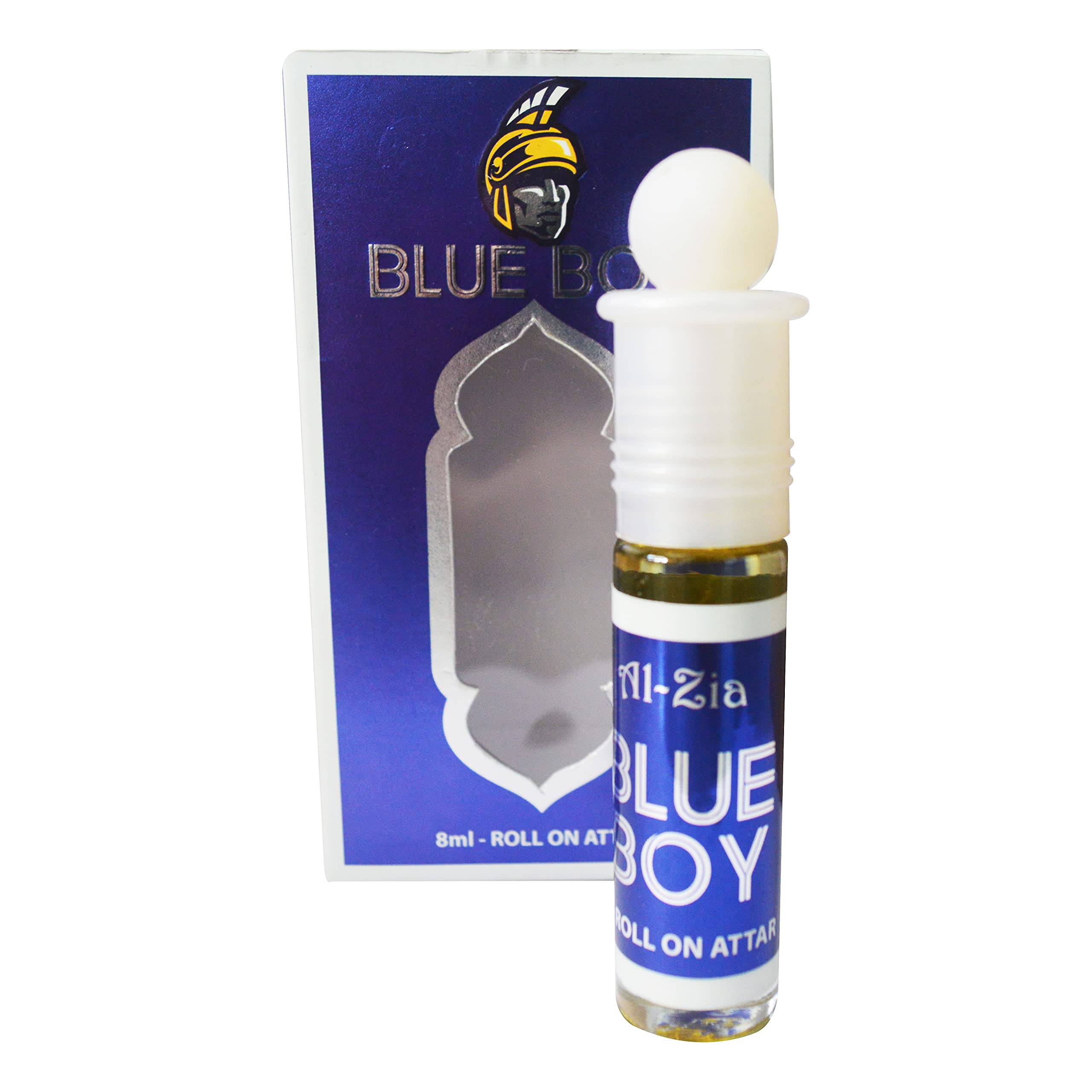 Al Zia Blue Boy 8ml Roll-On Attar Perfume - Alcohol-Free Fragrance Oil for Men & Women - Perfect for Daily Wear, Special Occasions & Gift Giving