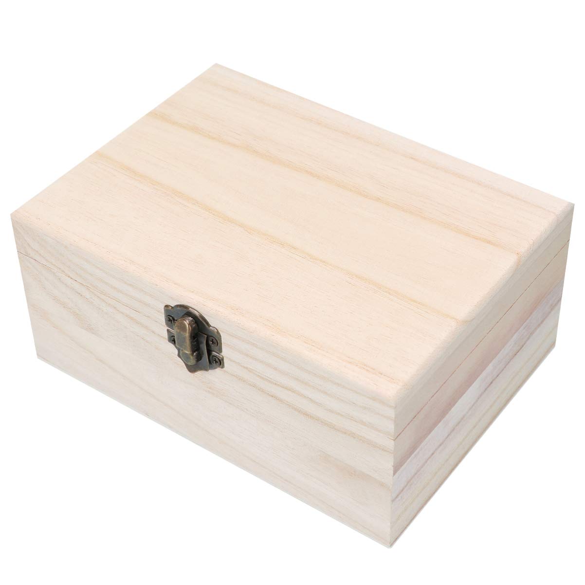 Milisten 3-Piece Unfinished Rectangular Wooden Jewelry Storage Box Set with Lids - DIY Craft Organizer for Rings, Necklaces & Keepsakes | Perfect for Home Decor, Gift Wrapping & Craft Projects