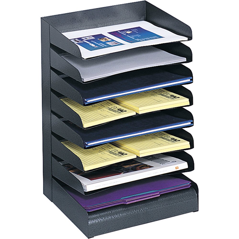 8-Tier Desktop Paper Organizer - File Folder Holder for Office, School, Home - Perfect for Bills, Documents, Letters & Stationery Storage