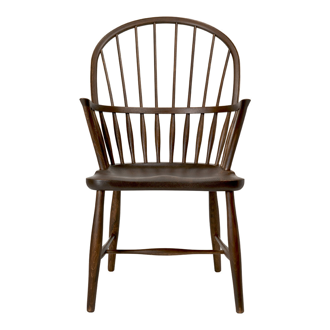 FH38 Windsor Armchair - Solid Wood Dining Chair, Comfortable Kitchen & Office Chair, Handcrafted Traditional Design - Perfect for Dining Rooms, Home Offices & Restaurants