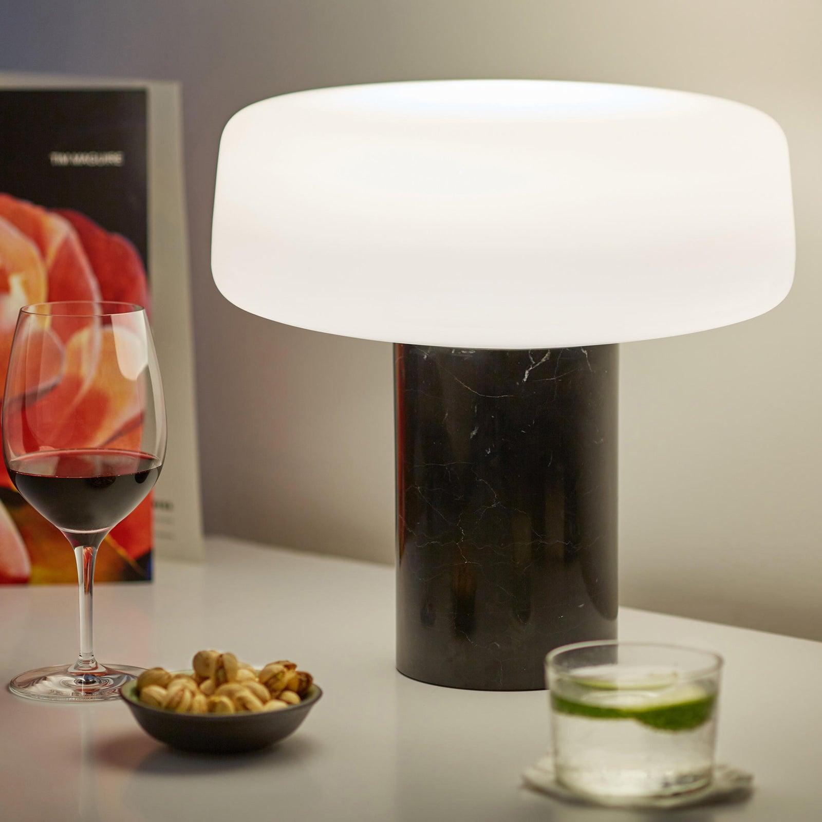 Modern Solid Wood Table Lamp - Warm White LED Light for Living Room, Bedroom, or Office Desk - Perfect for Reading, Working, and Creating Cozy Ambiance