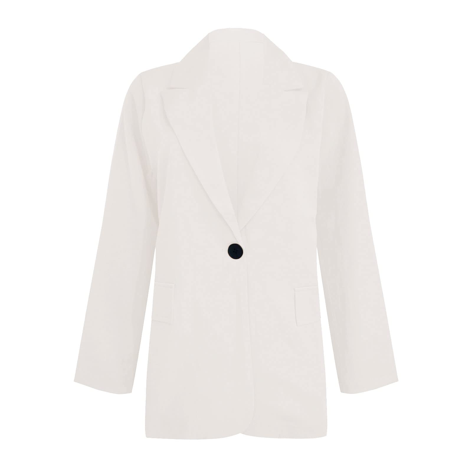 Women's Western Wine Blazer - Office Jacket & Work Skirt Set - Summer Slim Suit for Business & Casual Wear - Small Size White - Perfect for Office, Meetings & Professional Events