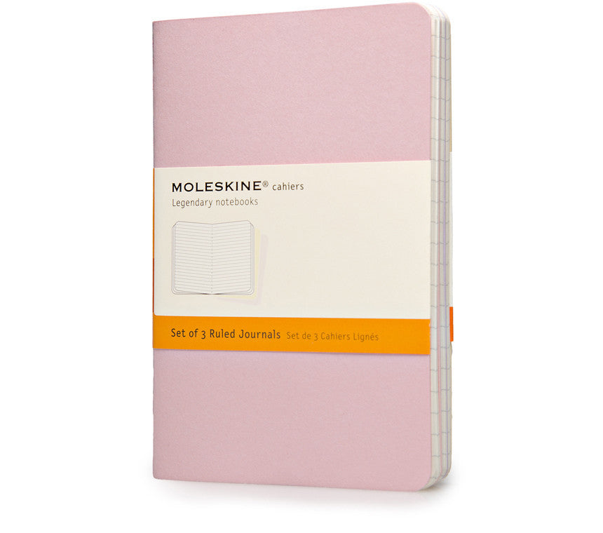 Premium Moleskine Ruled Cahier Journal Set - 3 Pack with Durable Cardboard Cover for Note Taking, Sketching & Daily Planning | Perfect for Students, Artists & Professionals