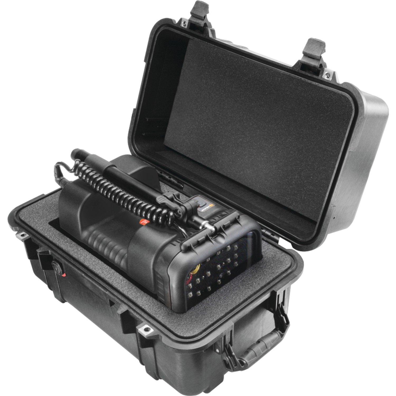 Pelican 1460 Waterproof Hard Case with Custom Foam Insert - Black | Shockproof, Dustproof Protective Equipment Case for Cameras, Drones & Electronics | Travel, Outdoor & Professional Use