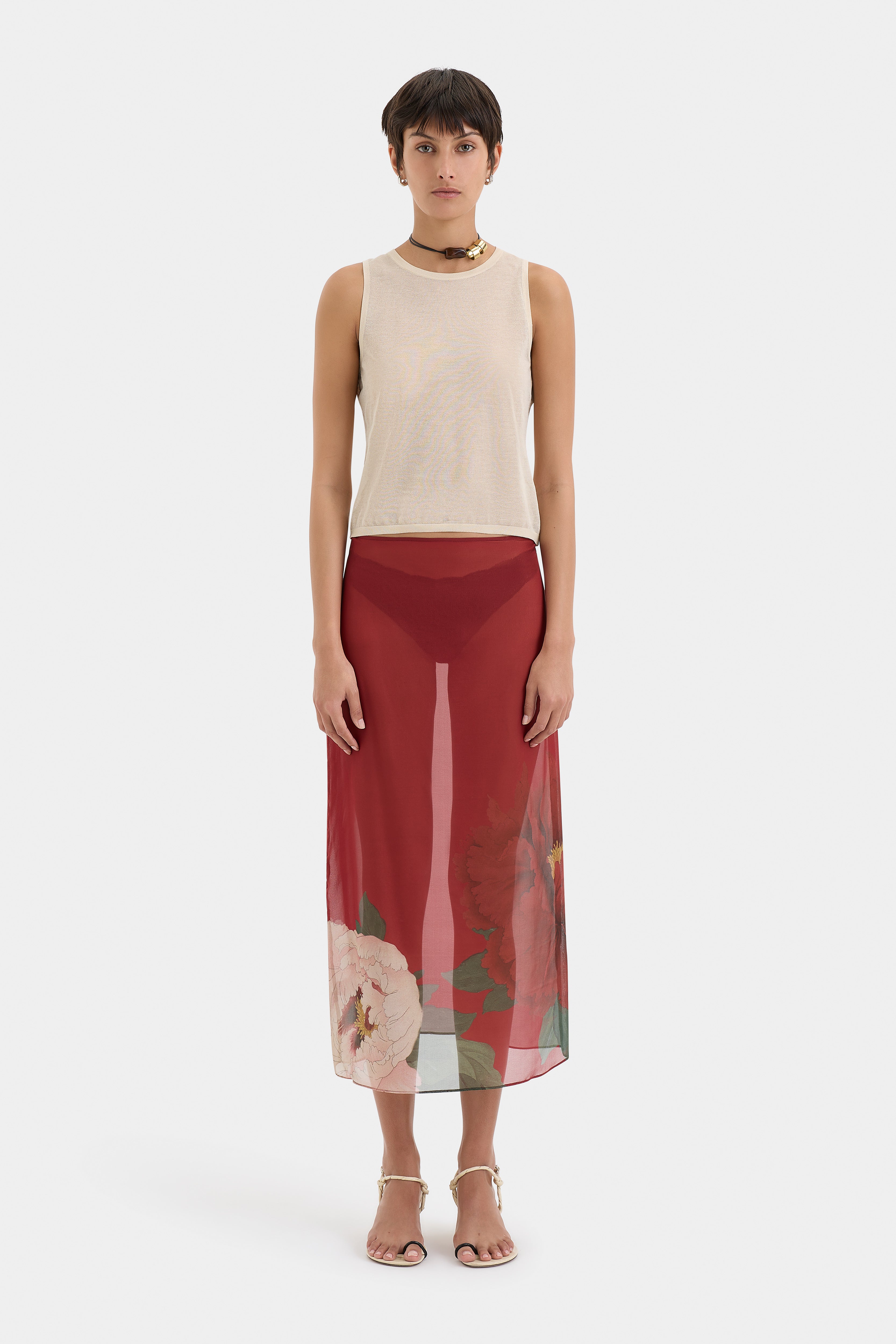 Florian Midi Skirt - Women's A-Line Flowy Skirt with Pockets | Perfect for Office, Date Night & Summer Outfits