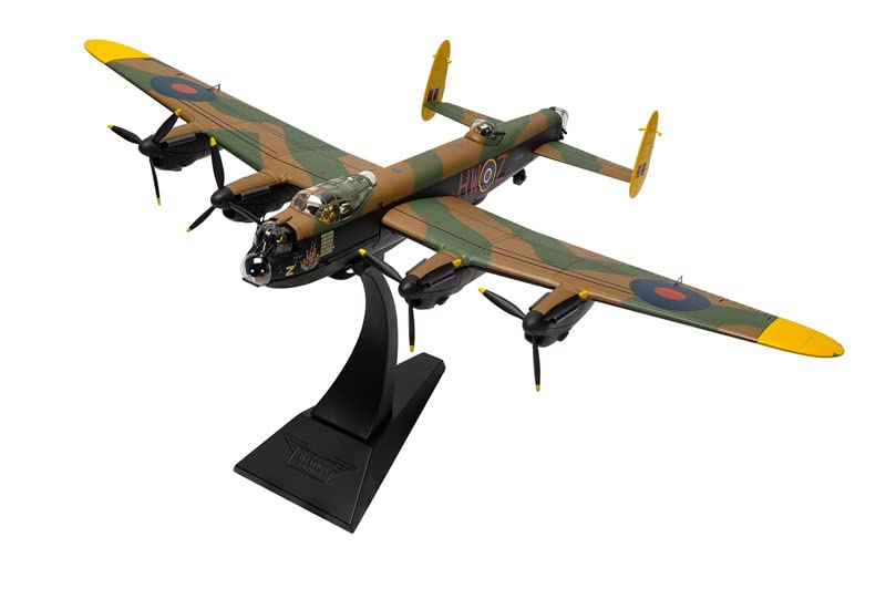 Avro Lancaster B Mk.III Grog 'The Shot' No.100 Sqn RAF 1945 1/72 Scale Diecast Pre-Built Aircraft Model - Limited Edition Collectible for WWII Aviation Enthusiasts & History Buffs