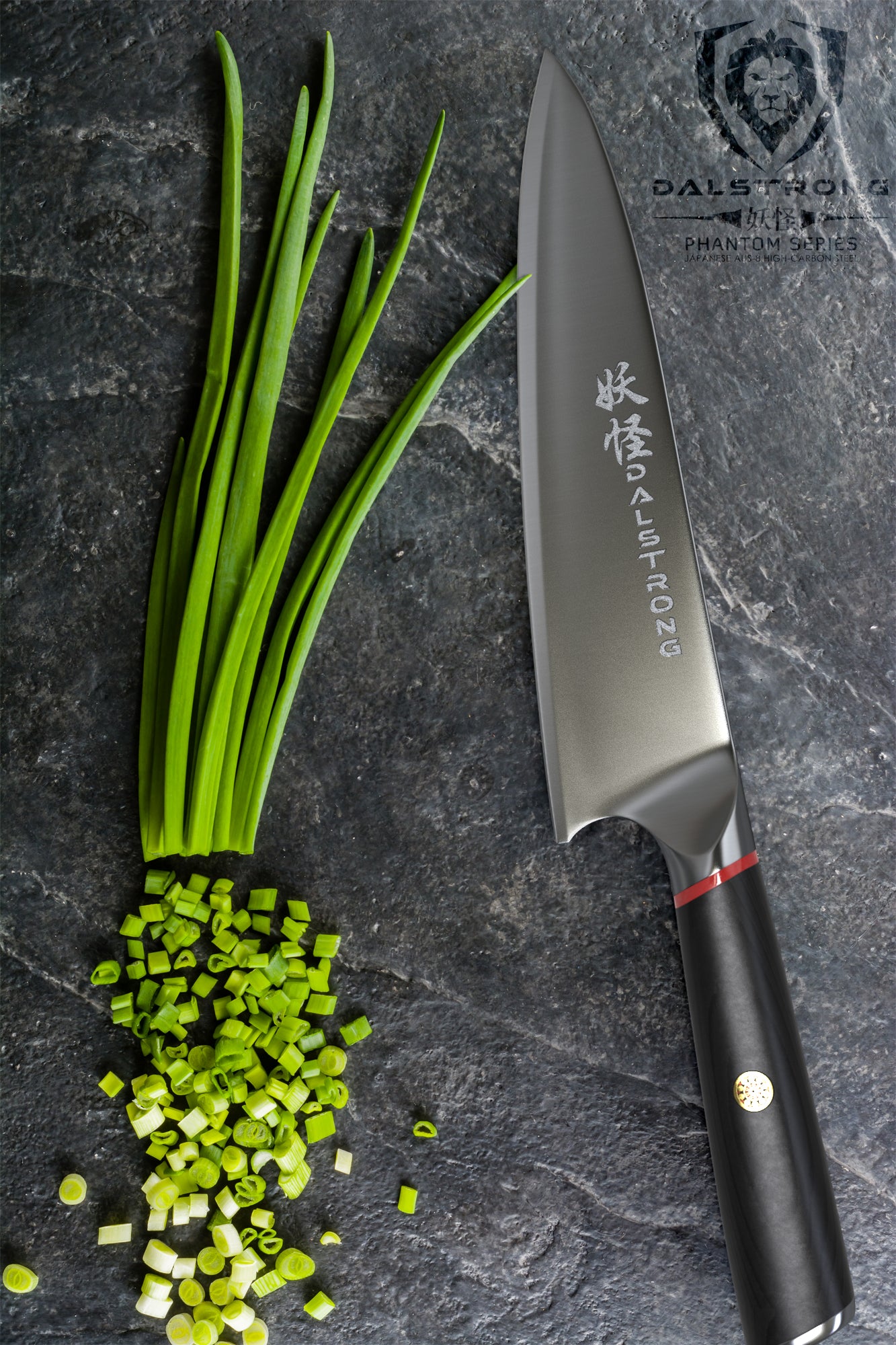 Premium 8-Inch Chef's Knife - Dalstrong Phantom Series - High Carbon German Steel - Razor Sharp Blade - Ergonomic Handle - Professional Kitchen Knife for Cooking, Slicing, Dicing - Perfect for Home Chefs & Culinary Experts