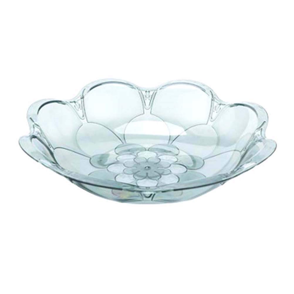 DOITOOL 1-Piece Plastic Salad Bowl for Lunch - BPA-Free, Durable Food Plate & Snack Container - Perfect for Home, Office & Picnics (Sky Blue)