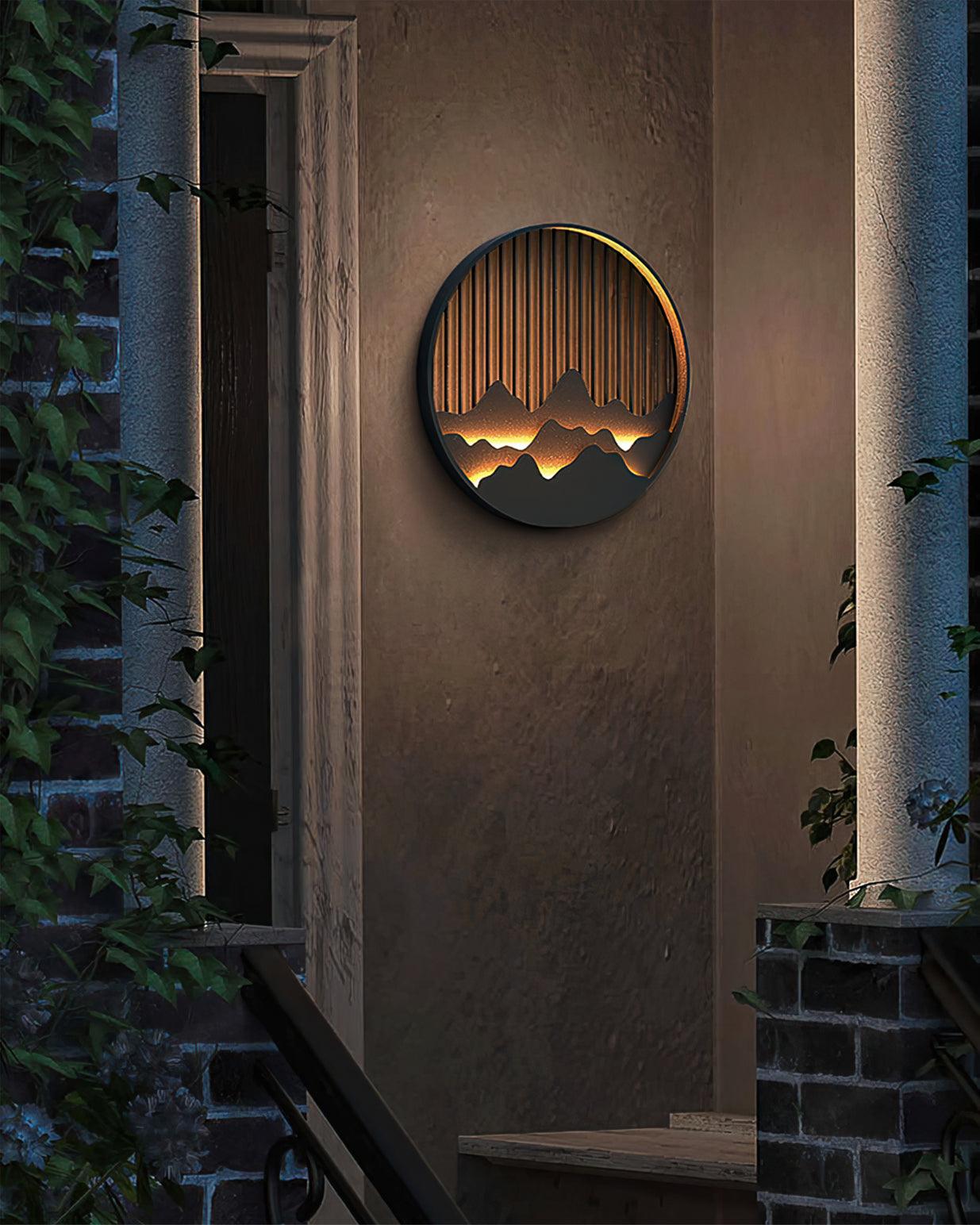 Outdoor Wall Lamp for Mountain Cabin - Waterproof & Rustproof Exterior Light for Patio, Garden, Deck - Perfect for Camping, Hiking & Wilderness Retreats