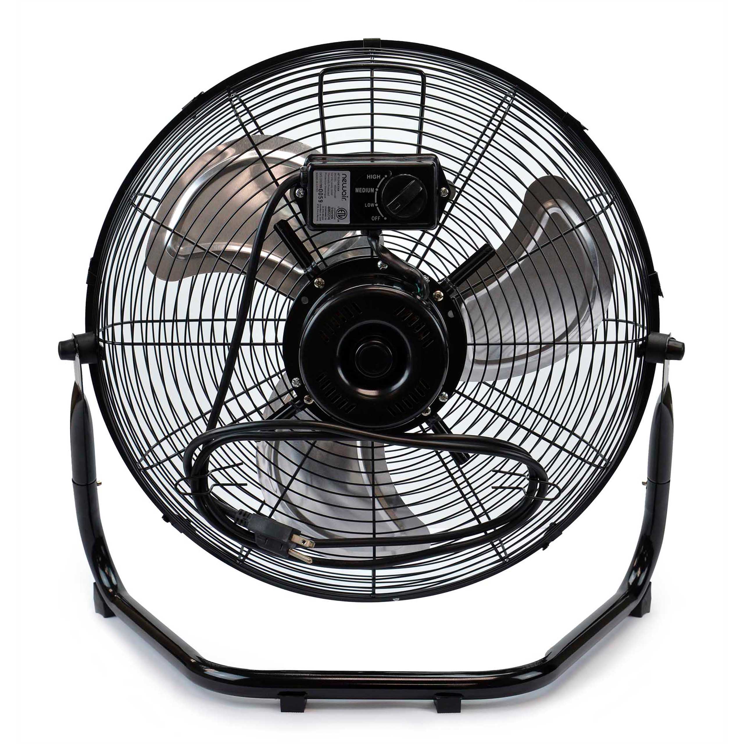 Newair® 18 Inch Portable Floor Fan with 3 Speeds - Powerful Cooling for Home, Office, Bedroom & Outdoor Use