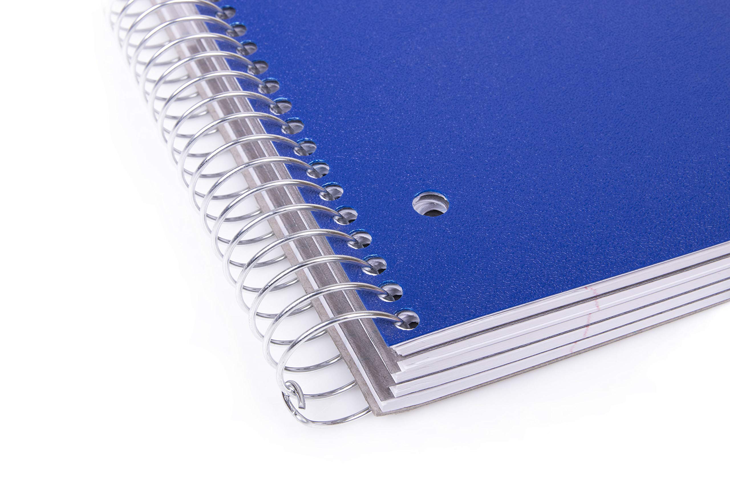 Mintra 5-Subject Spiral Notebook - Wide Ruled 200 Sheets with Poly Pockets & Moisture Resistant Cover - Durable for School, Office, Business Professionals - Perfect for Note-Taking, Journaling & Project Planning