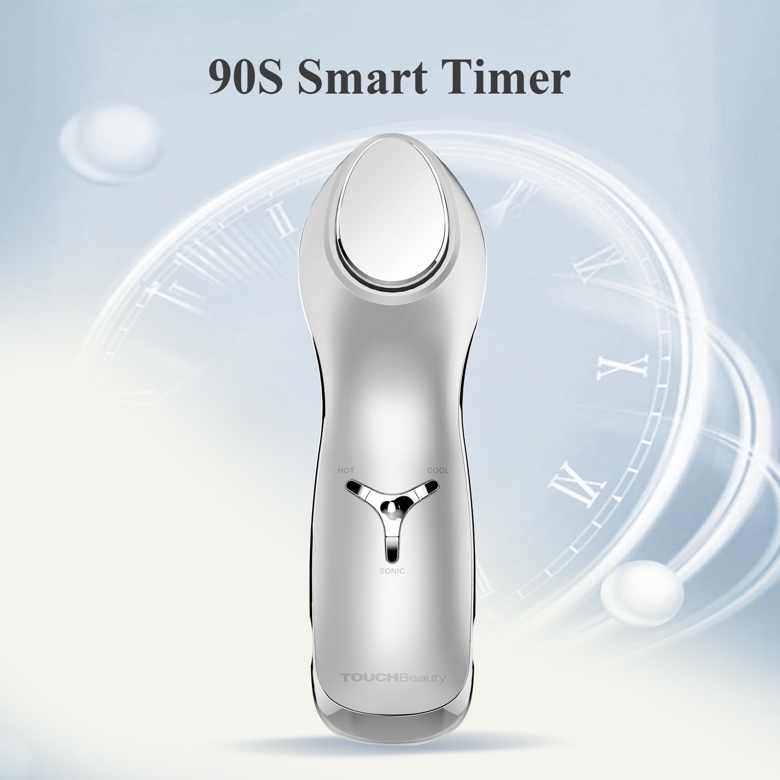 TOUCHBeauty Anti Aging Face & Eye Massager - Hot & Cool Therapy for Skin Tightening & Face Lifting - Rejuvenating Facial Device TB-1589 | Perfect for Home Spa, Wrinkle Reduction & Relaxation