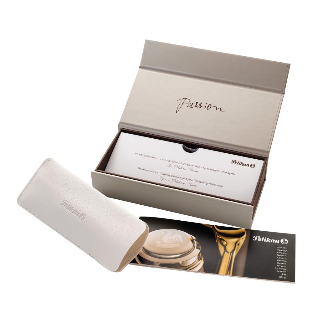 Pelikan M1000 Fountain Pen - Fine Point (F) Black Souvelane - Premium Writing Instrument for Professionals & Collectors - Perfect for Signatures, Calligraphy & Everyday Use