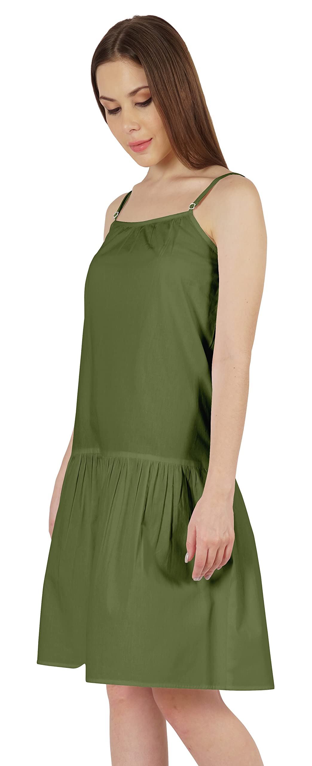 Inkmeso Women's Sexy Summer Midi Dress - Adjustable Spaghetti Strap Short Beach Dress for Vacation, Pool Party & Date Night
