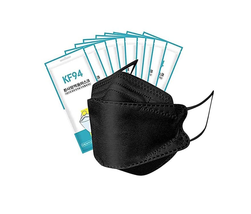 50Pcs KF94 Face Masks for Adults, 4-Ply Filter Protection, Breathable Non-Woven Fabric, Multi-Color Disposable Safety Masks - Ideal for Daily Commute, Travel & Public Safety