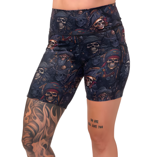 Pirate Themed Shorts for Men & Women - Comfortable & Stylish Pirate Booty Shorts for Costume Parties, Halloween & Cosplay
