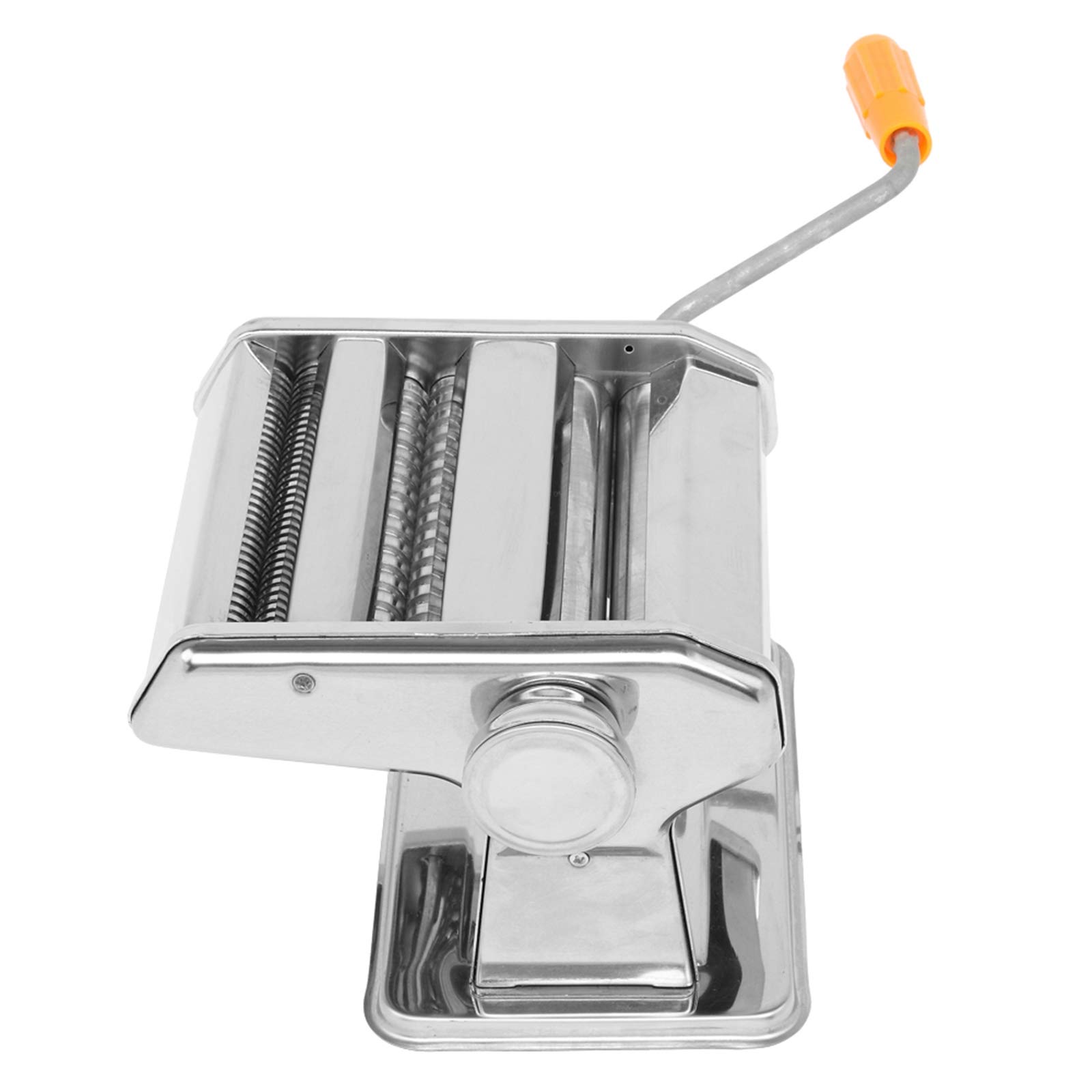 Premium Stainless Steel Manual Pasta Maker Machine - Adjustable Thickness Pasta Roller & Cutter for Homemade Spaghetti, Fettuccine, Lasagna & Dumpling Wrappers - Easy to Clean & Durable - Perfect for Italian Cooking, Family Meals & Restaurant Use