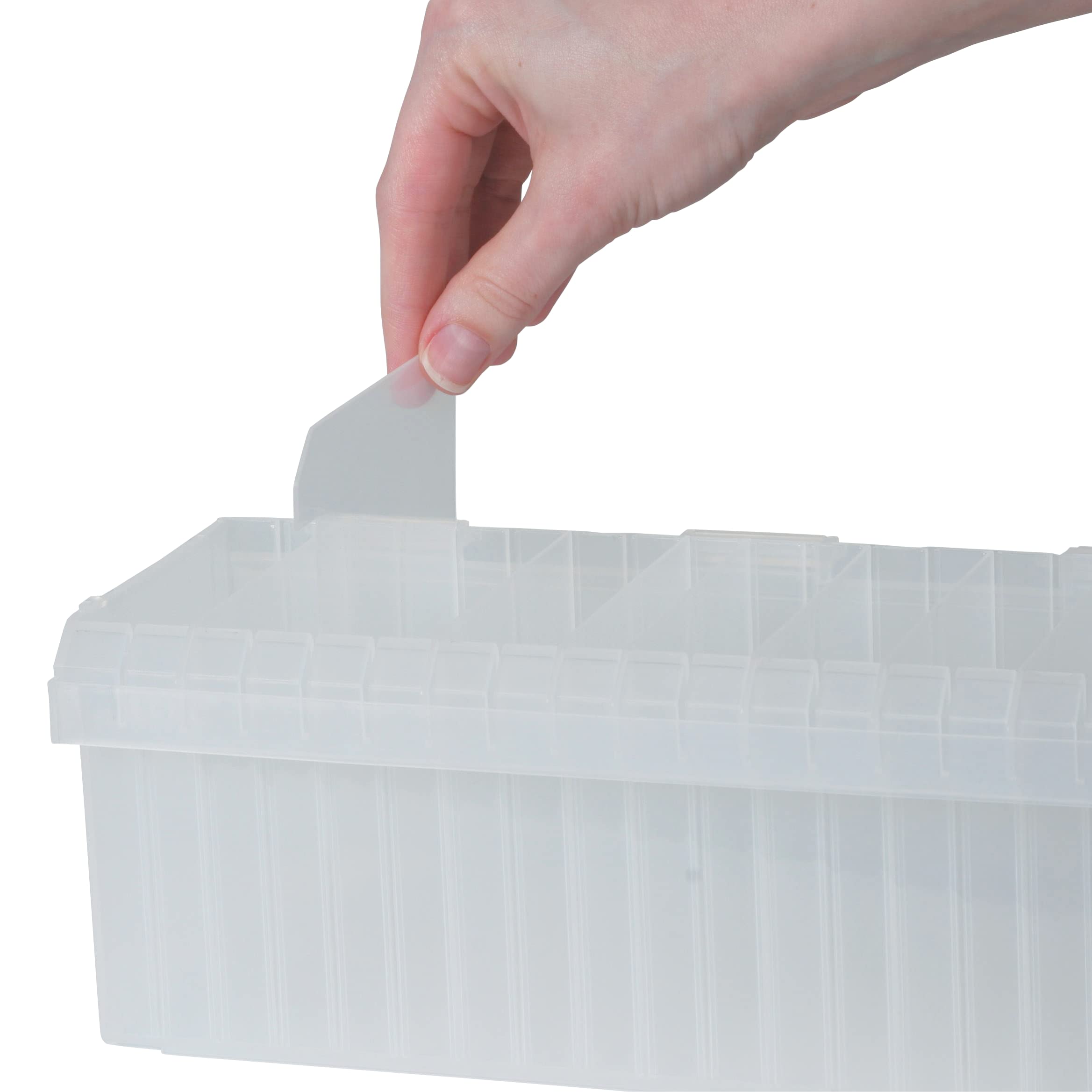 Craft Mates Bead Organizer - 18 Removable Compartment Plastic Storage Container for Crafts, Buttons, Pins, Jewelry Making & DIY Supplies | BPA Free | Perfect for Craft Rooms, Sewing Kits & Travel Organization