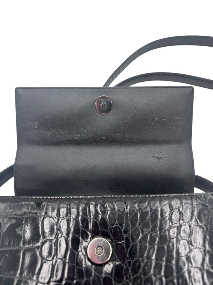 Versace Leather Embossed Handbag for Women | Luxury Designer Crossbody Purse with Gold-Tone Hardware | Perfect for Evening Parties, Date Nights & Special Occasions