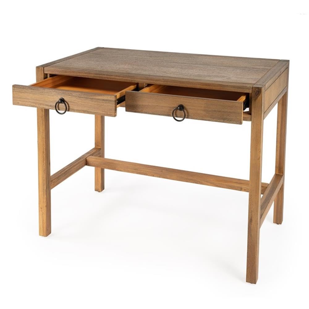 Beaumont Lane Solid Wood Writing Desk - Modern Home Office Furniture for Study & Work | Durable & Stylish Workspace Solution