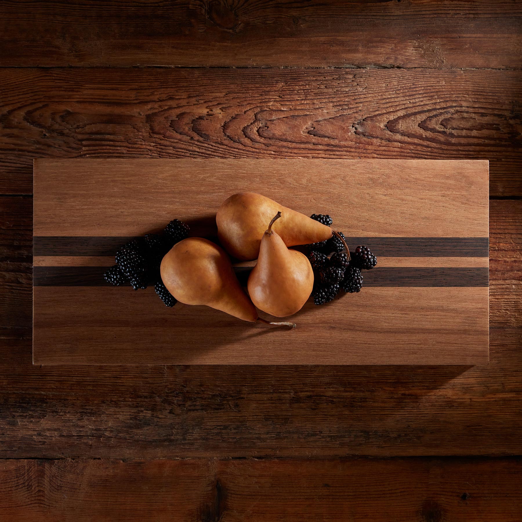 Premium 9X20 Teak Wood Serving Board - Natural Finish with Double Stripe - Perfect for Charcuterie, Cheese Platters & Entertaining