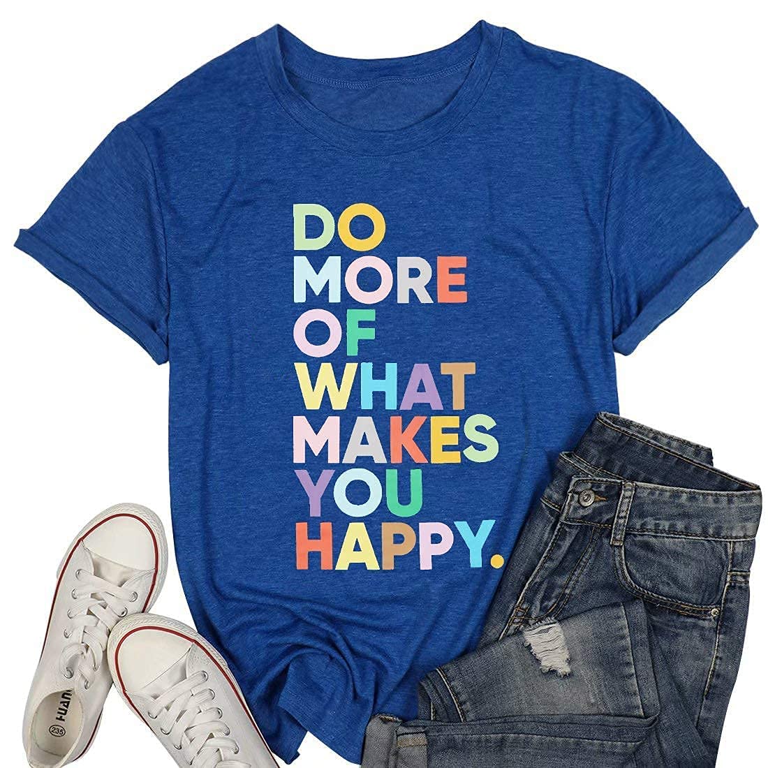 MNLYBABY Women's Inspirational Graphic T-Shirt - Cute Positive Message Printed Teacher Tee for Casual Wear, School & Everyday Outfits