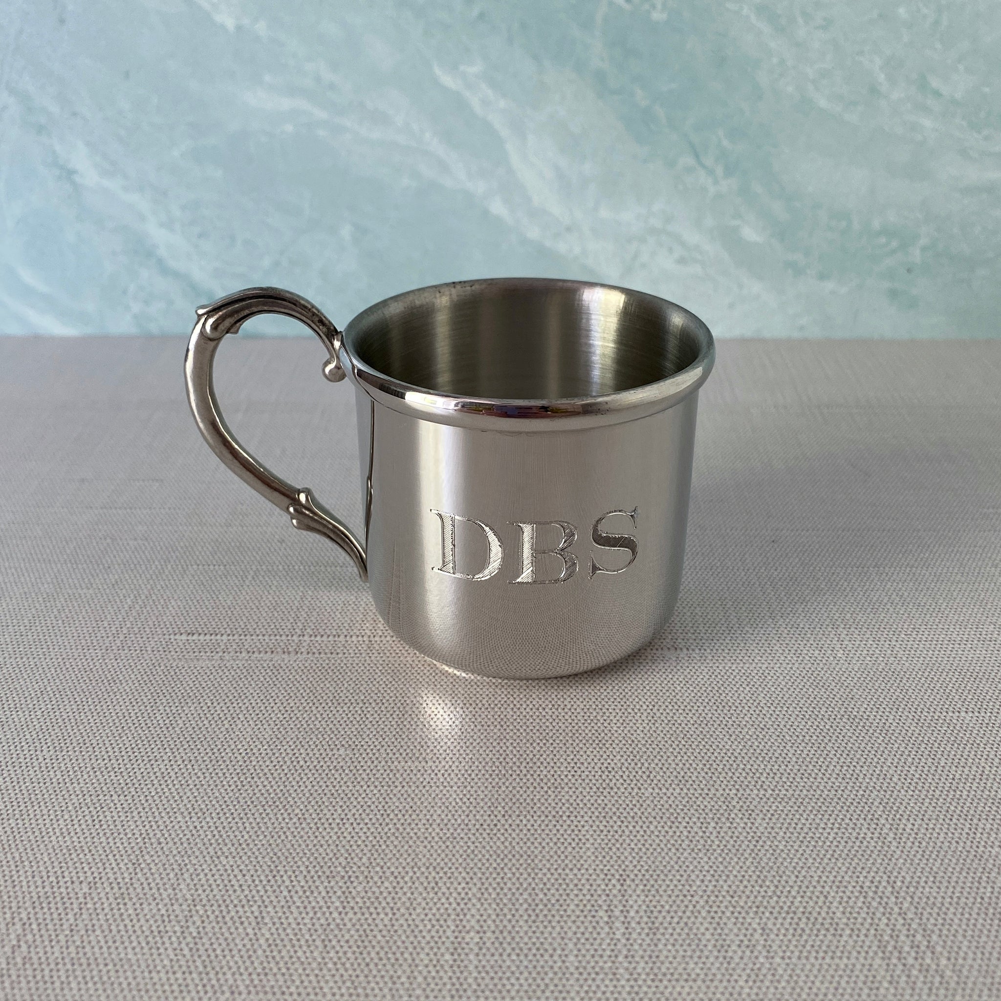 Pewter Easton Cross Baby Cup - Christening Gift, Baptism Keepsake, First Communion Present - Perfect for Newborns, Infants & Toddlers