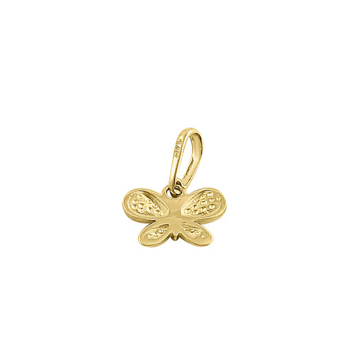 14K Yellow Gold Tiny Butterfly Pendant Necklace - Dainty & Elegant Jewelry Gift for Women - Perfect for Everyday Wear, Special Occasions & Gifting