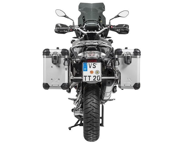 Touratech Zega Evo X 38L Pannier Kit for BMW R1250GS/R1200GS WC/R1250GS ADV/ADV WC - Durable Motorcycle Luggage System for Adventure Touring & Off-Road Riding