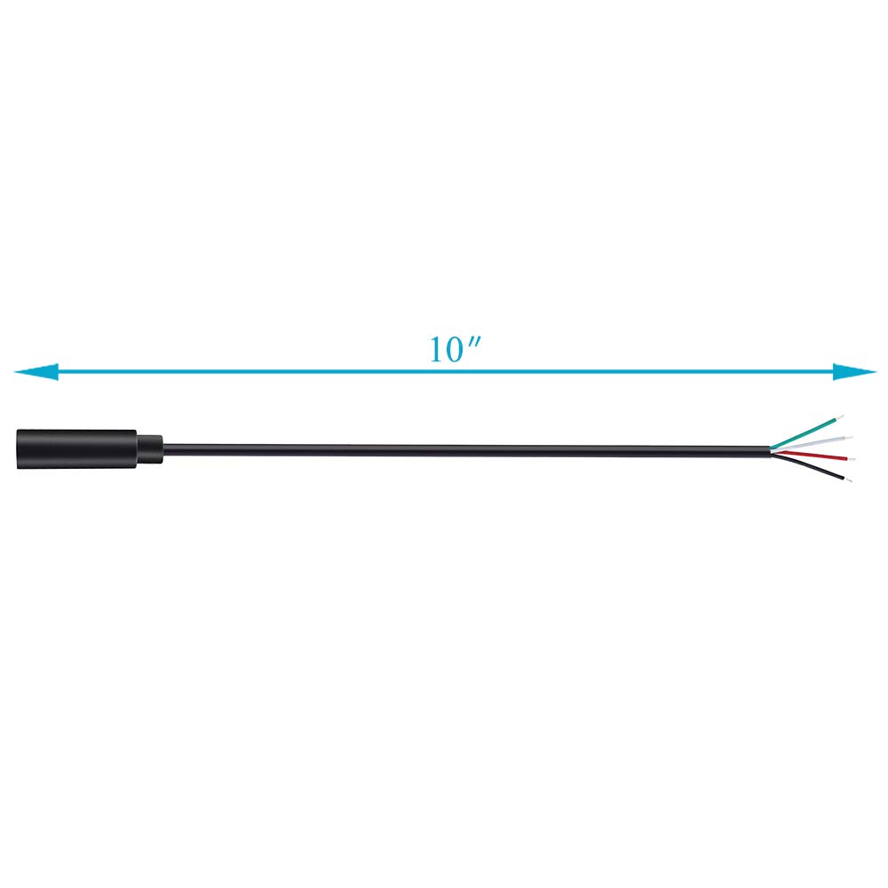 2 Pack 2.5mm Female Jack to Bare Wire TRRS 4 Pole Stereo Audio Cable - Headphone Microphone Repair Kit for Gaming Headsets, Earphones & Audio Equipment
