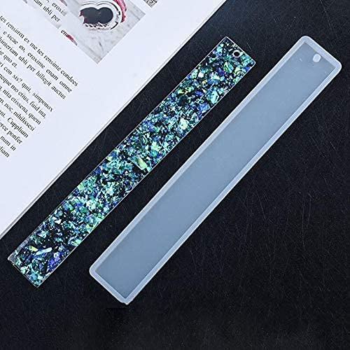 Uoeo 20 Pack Rectangle Silicone Bookmark Molds for DIY Resin Crafting - 5.5 Inch Epoxy Bookmark Making Kit - Perfect for Handmade Gifts, Scrapbooking, and Art Projects