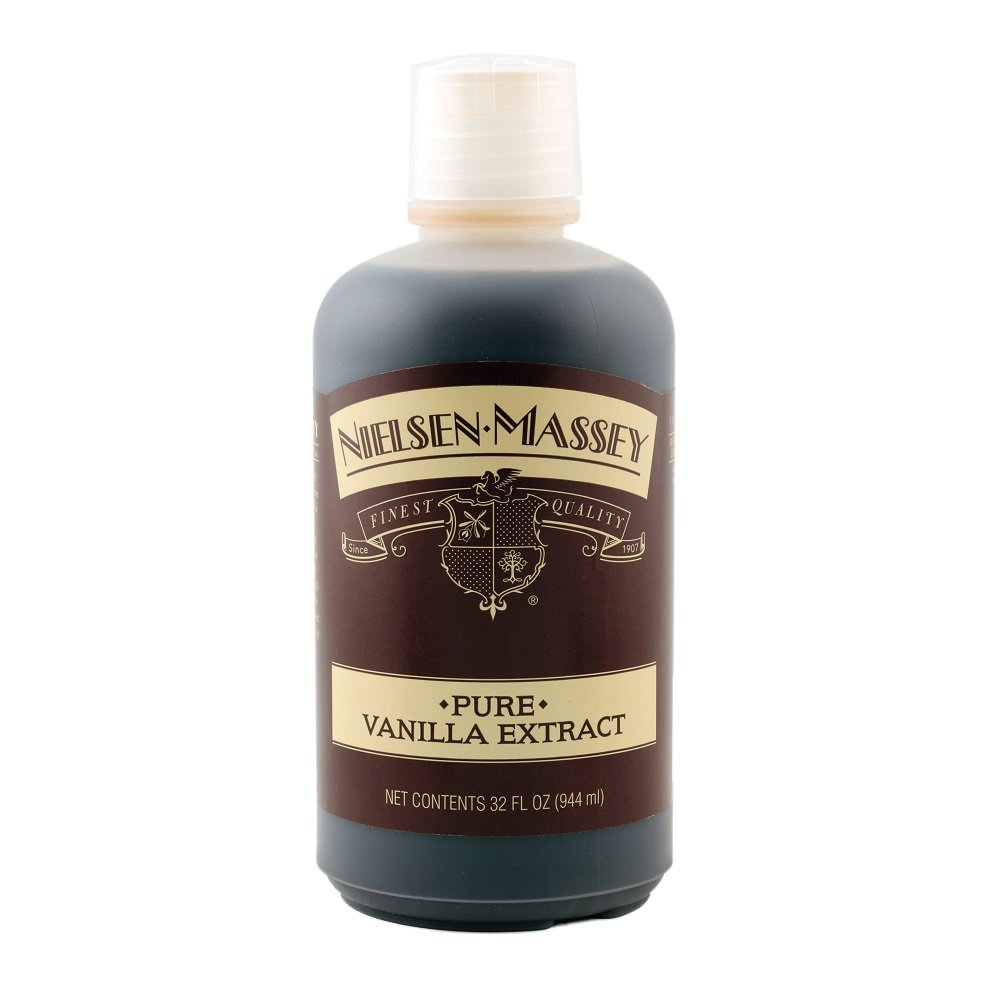 Nielsen-Massey Pure Vanilla Extract - 32oz Premium Baking & Cooking Vanilla Flavoring | Perfect for Cakes, Cookies, Ice Cream & Desserts